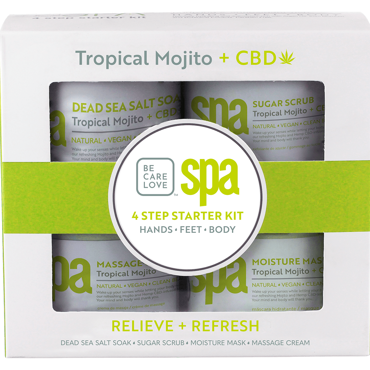 BCL SPA Tropical Mojito + CBD 4 step STARTER KIT