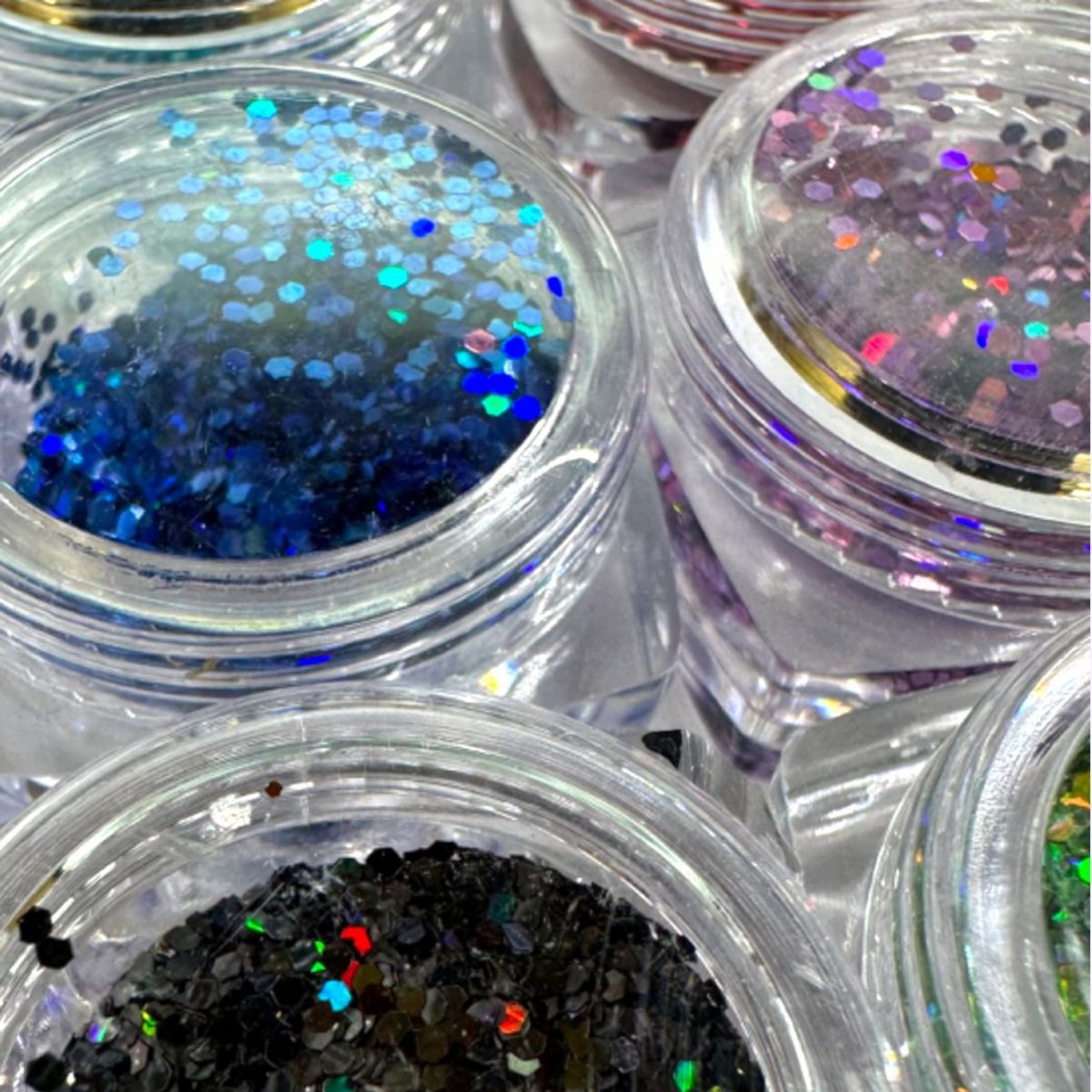 Holographic Dark Sparkle set 1mm. 