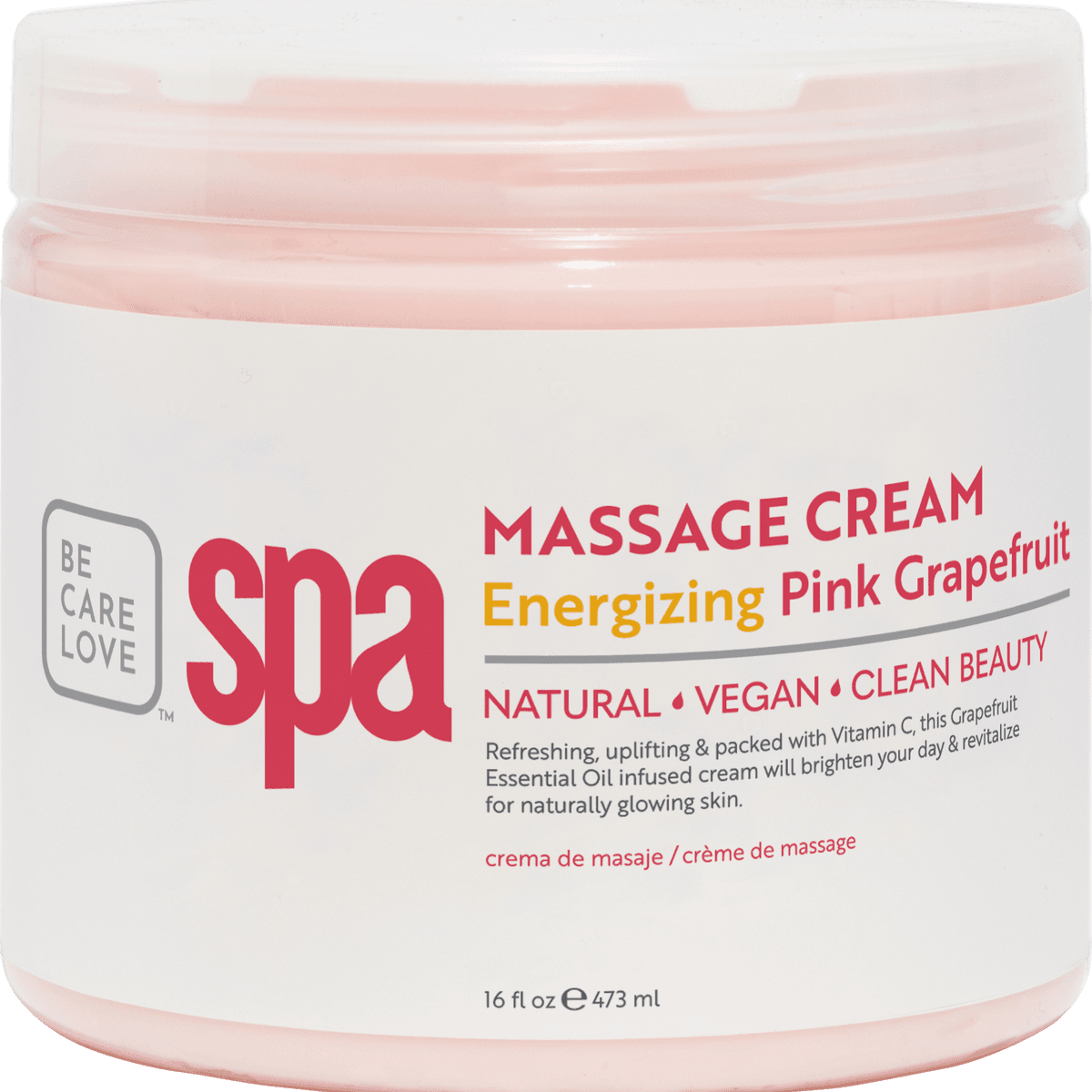 Massage cream energizing pink grapefruit 