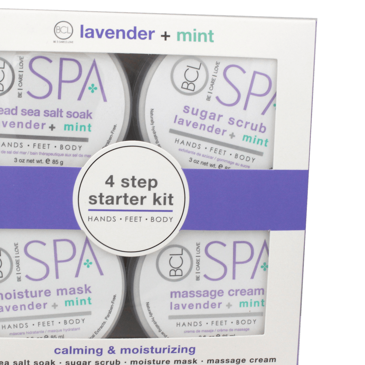 BCL SPA Lavender + Mint 4 step STARTER KIT